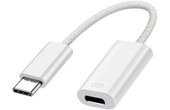 Adaptateur Lightning vers USB C Charge Transfert Audio Original Apple Blanc