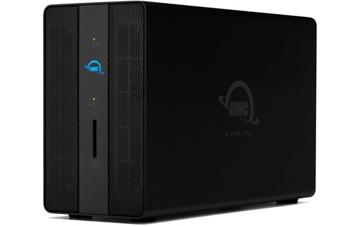 Boîtier RAID 2 baies Thunderbolt 3 - 2,5"/3,5" SATA/U.2 - OWC Gemini