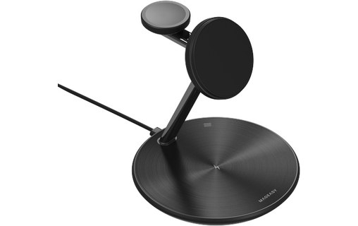 Station de charge sans fil 55 W compatible MagSafe - 5-en-1 - Noir - MagEasy