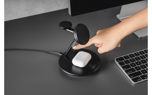 Station de charge sans fil 55 W compatible MagSafe - 5-en-1 - Noir - MagEasy