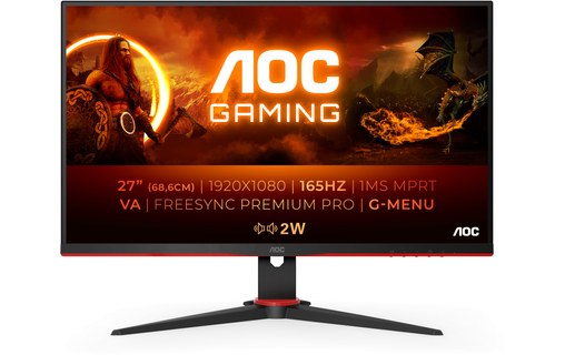 Écran Gaming 27" AOC 27G2SAE/BK - HDMI/DisplayPort/VGA