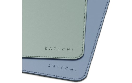 Sous-main de bureau similicuir - Bleu/Vert - Satechi Eco Leather Deskmate