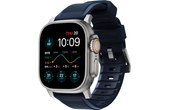 Bracelet pour Apple Watch 42/44/45/49 mm - Bleu/Argent - Nomad Rugged Band