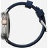 Bracelet pour Apple Watch 42/44/45/49 mm - Bleu/Argent - Nomad Rugged Band