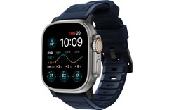 Bracelet pour Apple Watch 42/44/45/49 mm - Bleu/Noir - Nomad Rugged Band