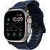 Bracelet pour Apple Watch 42/44/45/49 mm - Bleu/Noir - Nomad Rugged Band