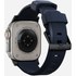 Bracelet pour Apple Watch 42/44/45/49 mm - Bleu/Noir - Nomad Rugged Band