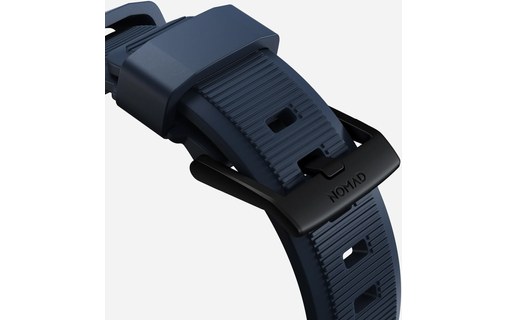 Bracelet pour Apple Watch 42/44/45/49 mm - Bleu/Noir - Nomad Rugged Band