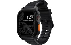Bracelet avec coque pour Apple Watch 44/45 mm - Noir - Nomad Rugged Case
