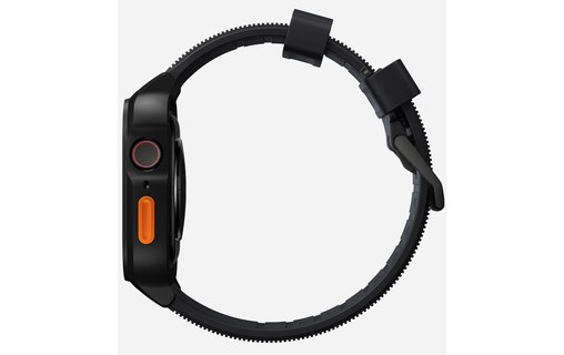 Bracelet avec coque pour Apple Watch 44/45 mm - Noir - Nomad Rugged Case