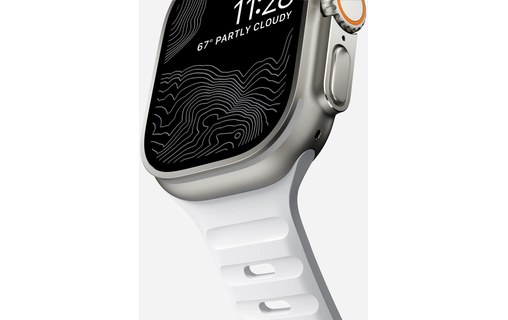 Bracelet Sport pour Apple Watch 46 mm - Nomad Sport Band - Blanc