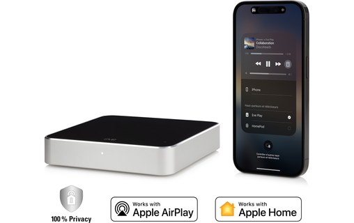 Eve Play - Boîtier de streaming AirPlay pour enceintes filaires