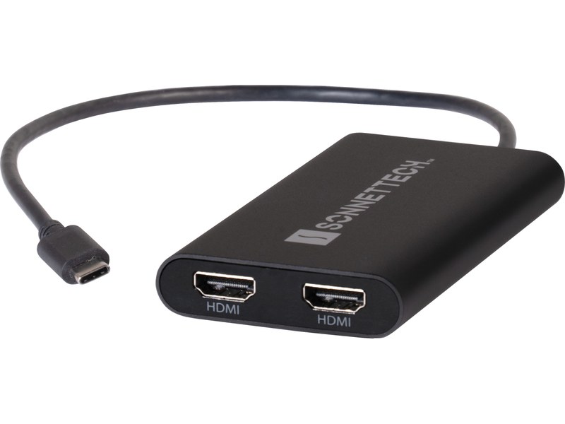 Adaptateur Thunderbolt 3 vers Double HDMI 2.0 - Adaptateur Vidéo Double  Écran Thunderbolt 3 TB3 USB Type C vers HDMI 2.0 4K 60 Hz - Certifié