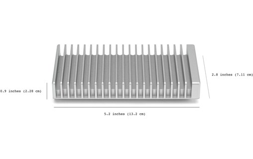 Boîtier USB4 (USB-C) pour SSD M.2 NVMe 2230/2242/2280 - OWC Express 1M2