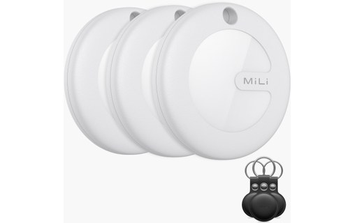 Tracker MiLi MiTag Noir - Pack de 3 - Compatible Apple Localiser (Find My)