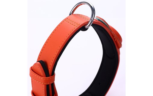 MiLi collier pour chien (L) avec tracker compatible Apple Localiser - Orange
