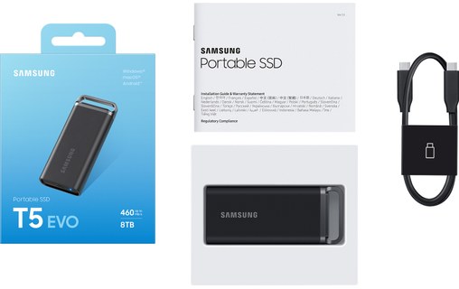 Samsung SSD externe T5 EVO 8 To - USB-C - Noir