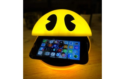 Chargeur sans fil PAC-MAN pour smartphone