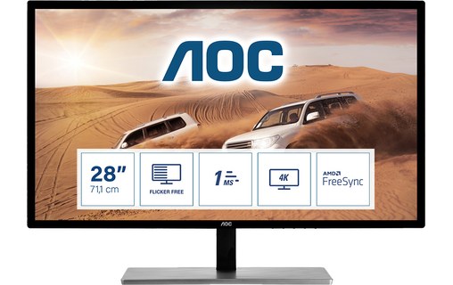 Écran Gaming 28" AOC 79 Series U2879VF - 4K HDMI/DisplayPort/DVI/VGA