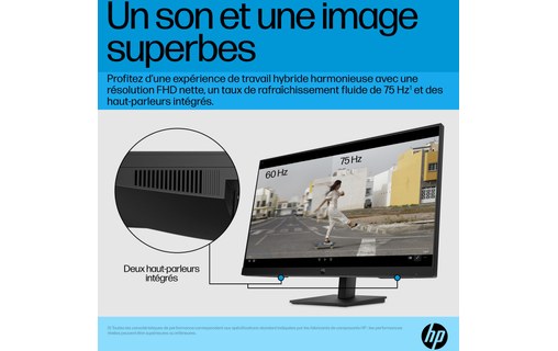 Écran 27" HP P27h G5 - HDMI/DisplayPort/VGA