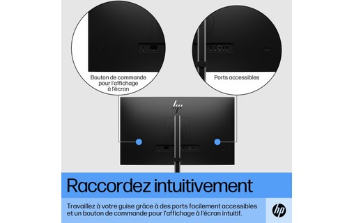 Écran 27" HP E27 G5 - HDMI/DisplayPort - 6N4E2AA#ABB