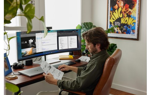 Écran Incurvé 44,5" HP E45c G5 - 165 Hz HDMI/DisplayPort - 6N4C1AA#ABB