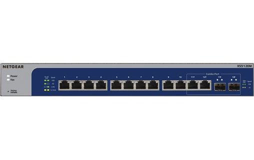 Switch Ethernet NETGEAR XS512EM 12 ports - 10 GbE, Manageable, L2