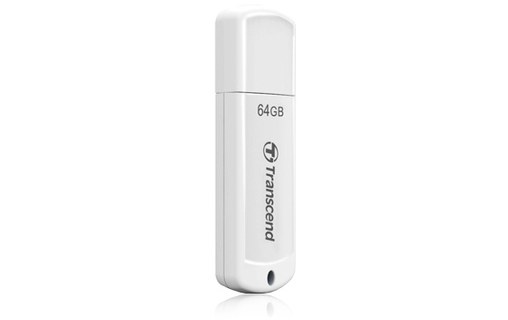Clé USB Transcend JetFlash 370 64 Go - Blanc - USB 2.0