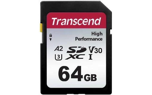 Carte SDXC Transcend SDC330S 64 Go, NAND, V30
