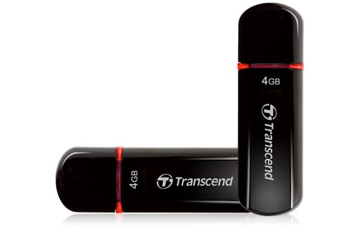 Clé USB Transcend JetFlash 600 4 Go - Noir - USB 2.0