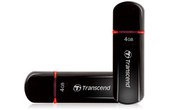 Clé USB Transcend JetFlash 600 4 Go - Noir - USB 2.0