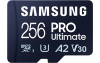 Carte microSDXC Samsung PRO Ultimate 256 Go avec adaptateur USB, UHS-I, V30