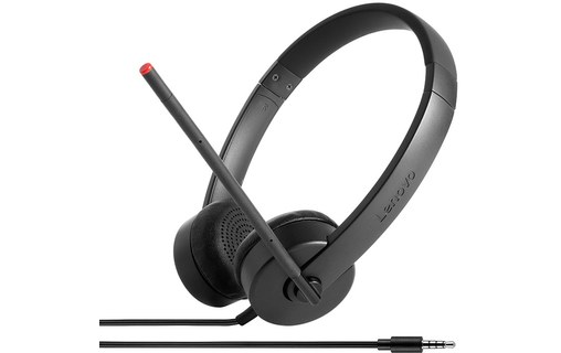 Micro-casque Lenovo Stereo Analog, Noir - Jack 3,5 mm