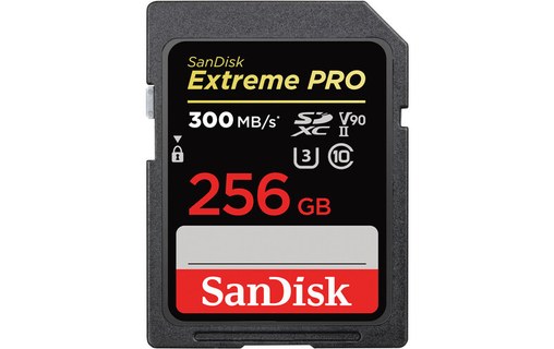 Carte SDXC SanDisk Extreme Pro 256 Go, UHS-II, V90