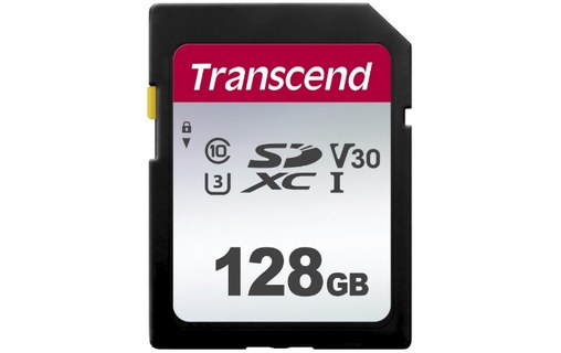 Carte SDXC Transcend SDC300S 128 Go, NAND, V30