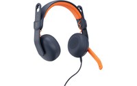 Micro-casque Logitech Zone Bleu, Orange - Jack 3,5 mm