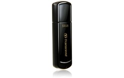 Clé USB Transcend JetFlash 350 64 Go - Noir - USB 2.0