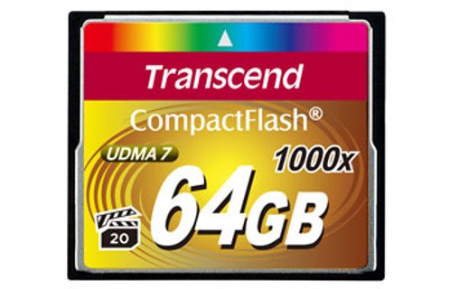 Carte CompactFlash Transcend CF1000 64 Go, MLC