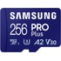 Carte microSD Samsung PRO Plus (2024) 256 Go avec adaptateur SD, UHS-I, V30