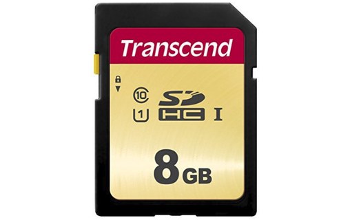 Carte SDHC Transcend SDC500S 8 Go, MLC