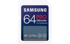 Carte SDXC Samsung PRO Ultimate 64 Go, UHS-I, V30