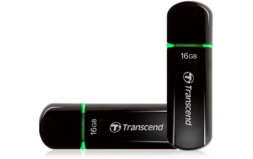 Transcend JetFlash 600 lecteur USB flash 16 Go USB Type-A 2.0 Noir