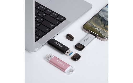 Transcend ESD310 1 To - Argent - SSD externe USB-C & USB-A