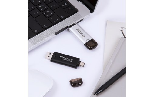Transcend ESD310 1 To - Argent - SSD externe USB-C & USB-A