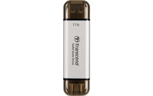 Transcend ESD310 1 To - Argent - SSD externe USB-C & USB-A