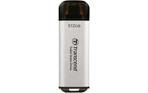 Transcend ESD300 512 Go - Argent - SSD externe USB-C