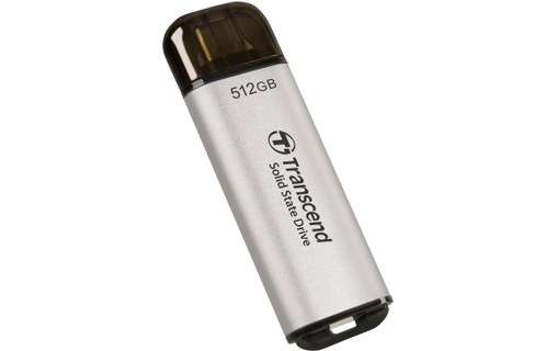 Transcend ESD300 512 Go - Argent - SSD externe USB-C