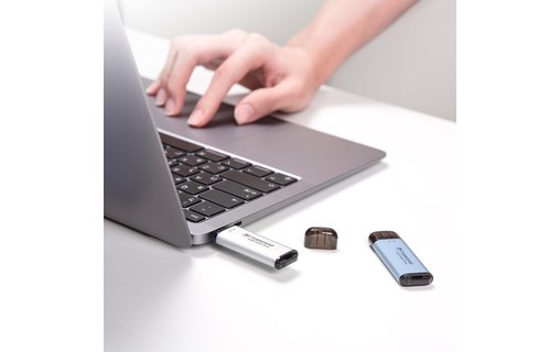 Transcend ESD300 1 To - Argent - SSD externe USB-C