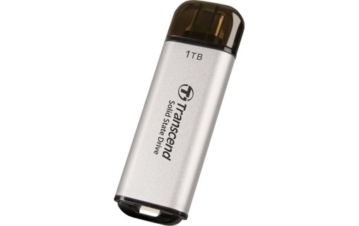 Disque SSD externe portable USB-C 1 To - Transcend ESD300 Argent - Disque  dur externe - Transcend