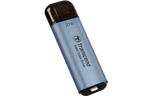 Transcend ESD310 2 To - Bleu - SSD externe USB-C & USB-A